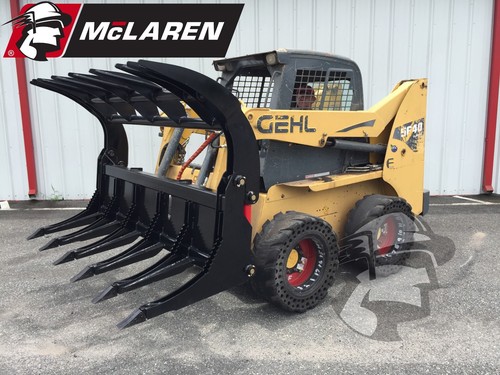Log brush and rock grapple - and,