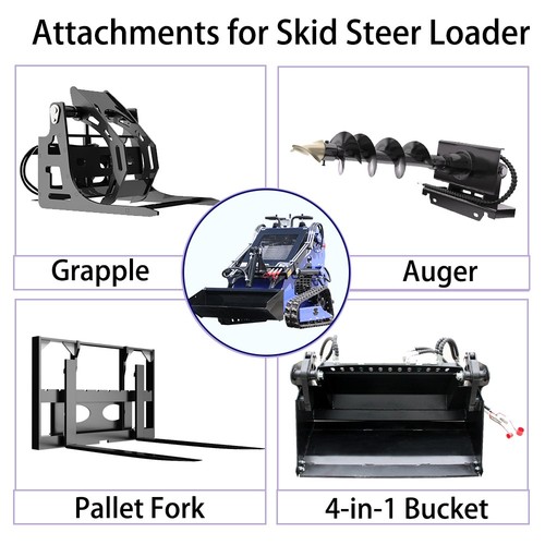 Skid steer loader attachments - skid,